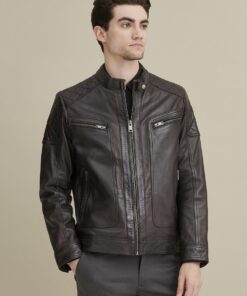 Luxe Sheep Leather Jacket in Black