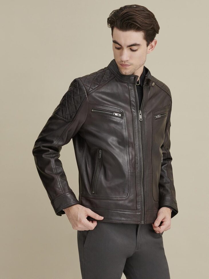 Luxe Sheep Leather Jacket in Black - Brand of Leather