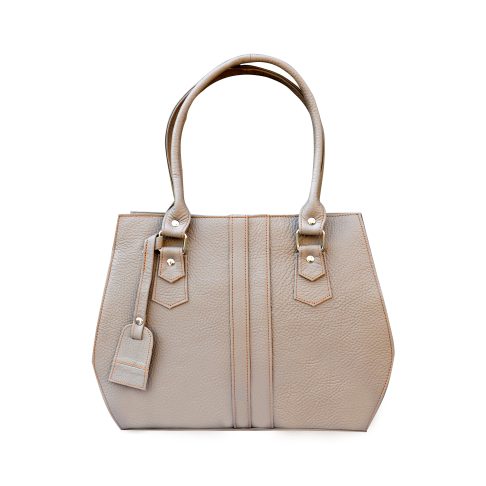 Aurelia beige leather handbag for women premium quality
