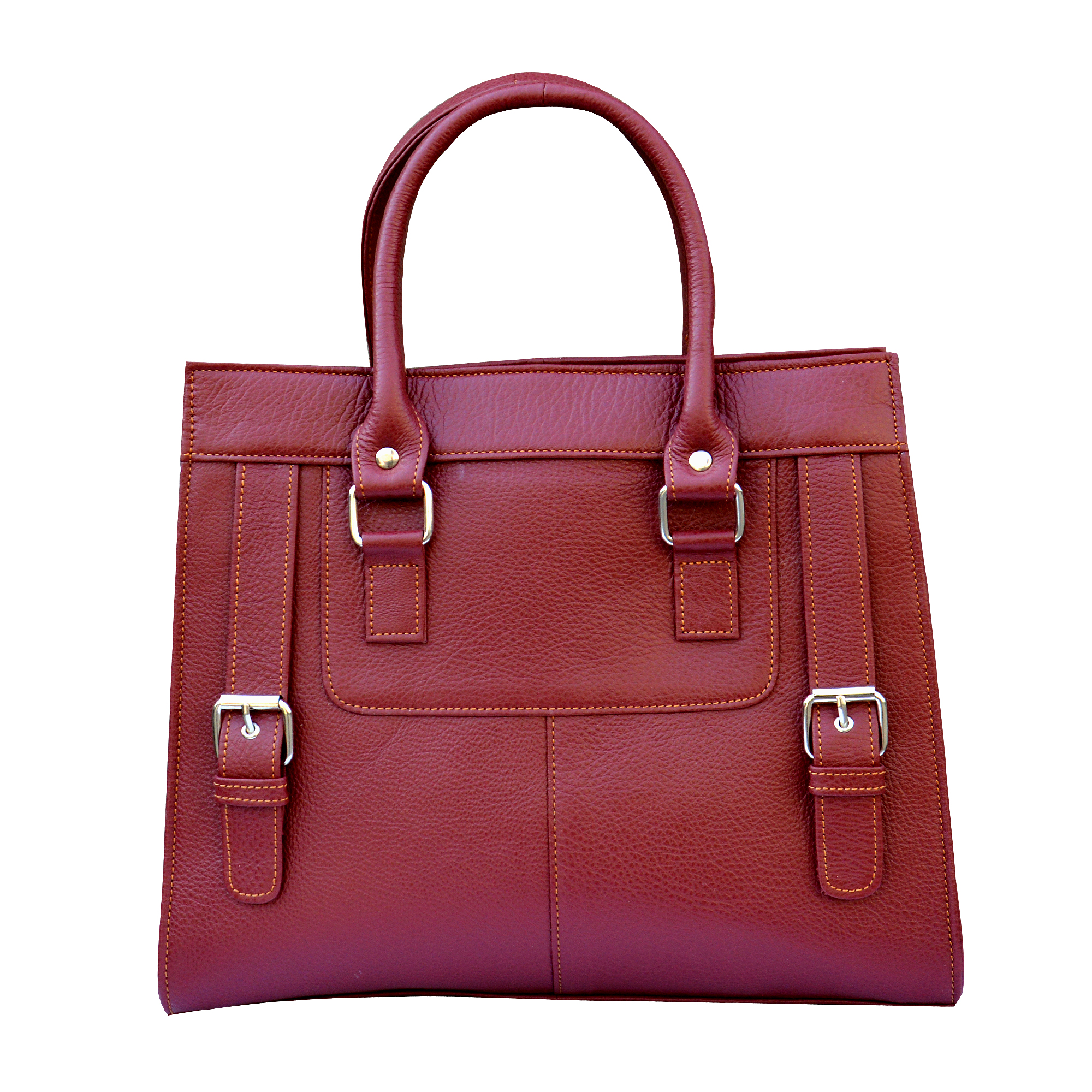 Rose wine leather handbag for women premium quality